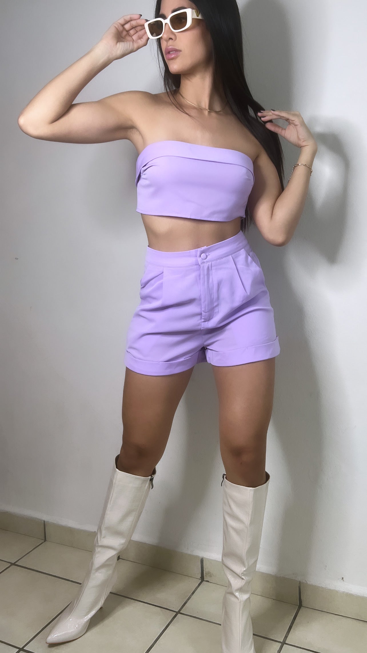 Violet Short set