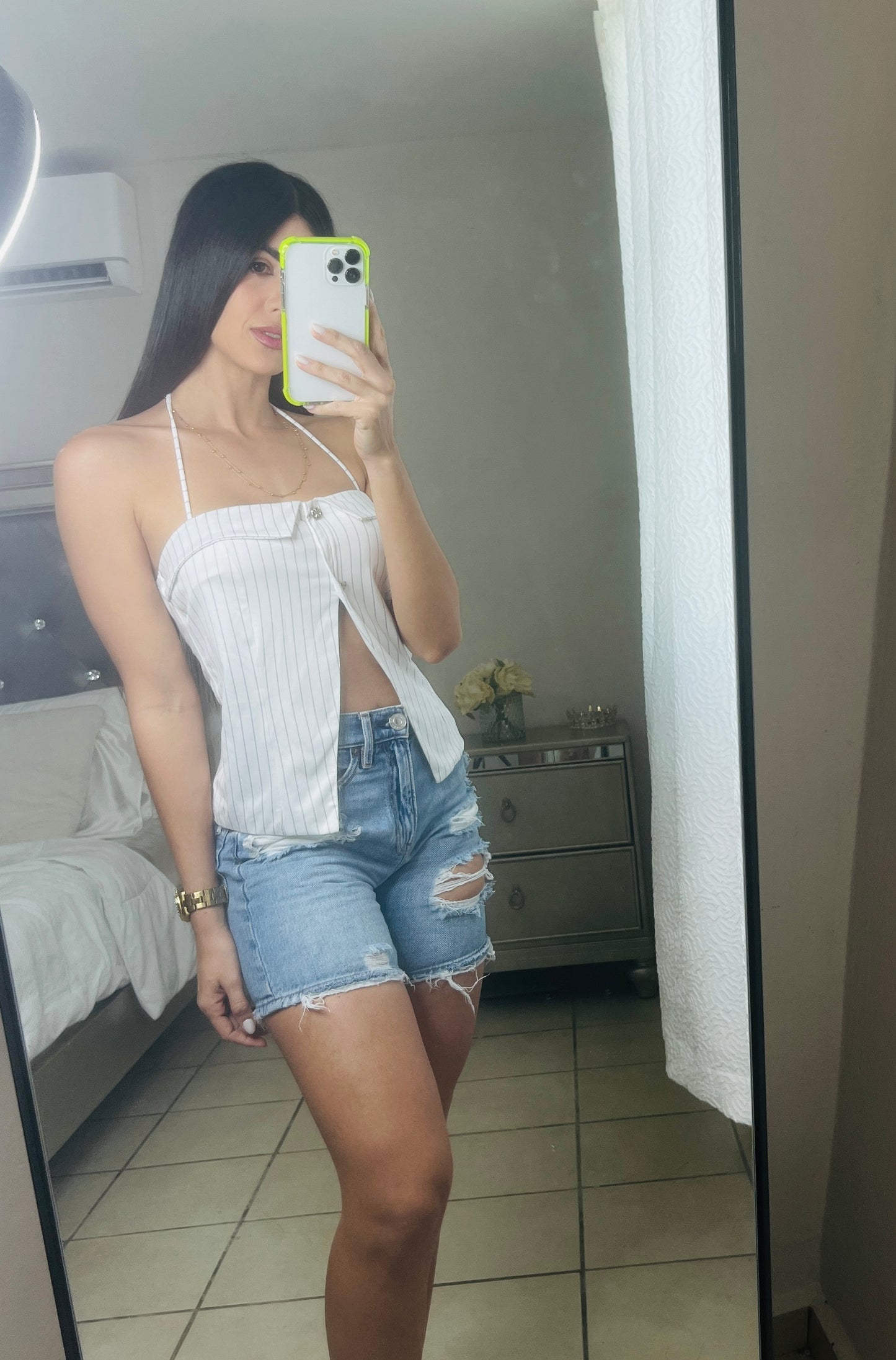 Striped Halter Top