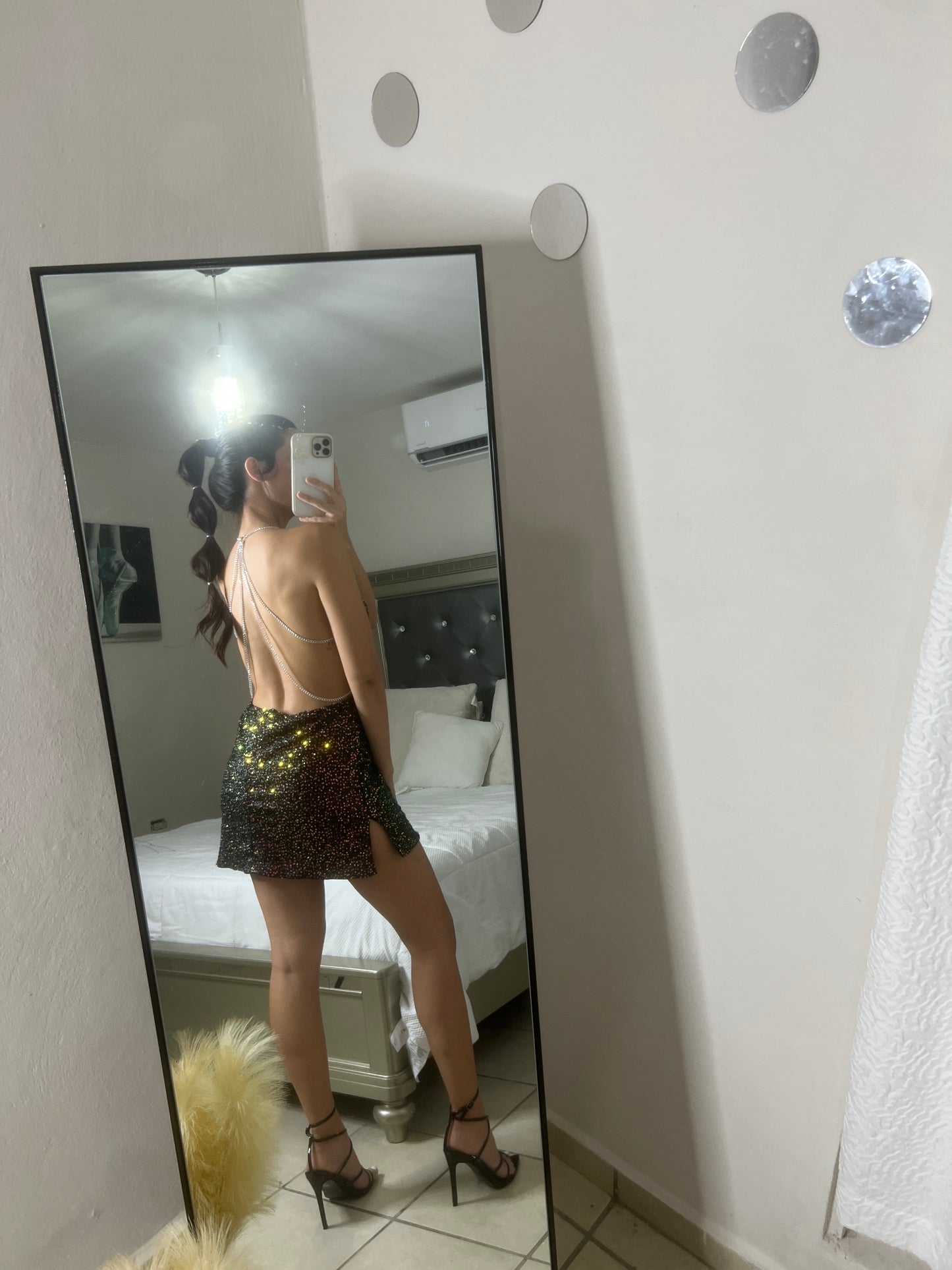 CHAIN GLITTER DRESS